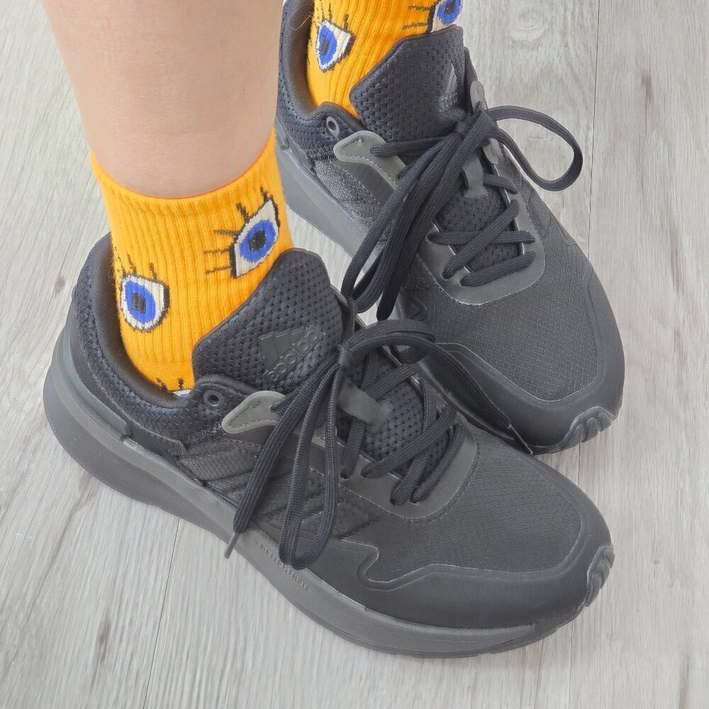 Adidas | ZNCHILL LIGHT MOTION triple black sporty running sneakers | WMS 7